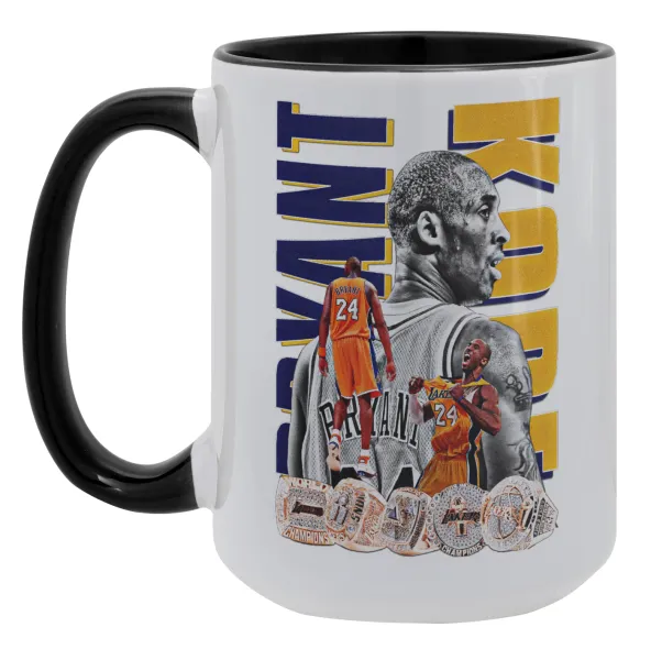 Kobe Bryant — Mega mug 15oz, black ceramic, 450ml
