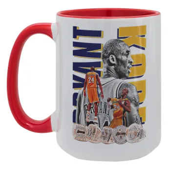 Kobe Bryant, Κούπα Mega 15oz, κεραμική Κόκκινη, 450ml