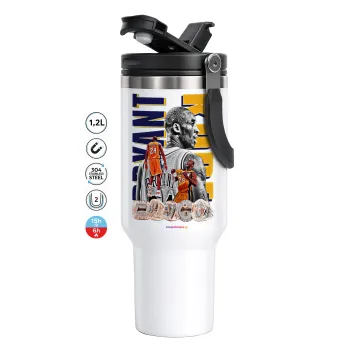 Kobe Bryant, Mega Stainless steel Tumbler with lid, double wall 1,2L