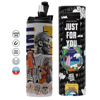 Kobe Bryant, Tumbler stainless steel GREY 600ml