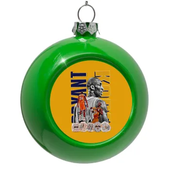 Kobe Bryant, Green Christmas tree ornament bauble 8cm