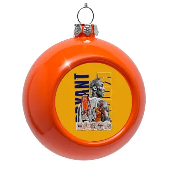 Kobe Bryant, Orange Christmas tree ornament bauble 8cm