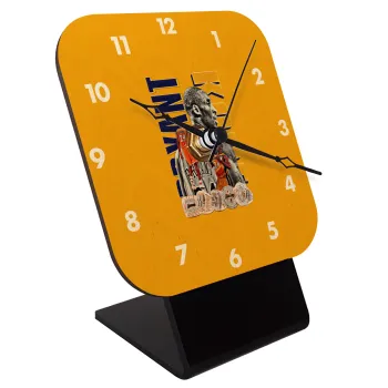 Kobe Bryant, Quartz Table clock in natural wood (10cm)