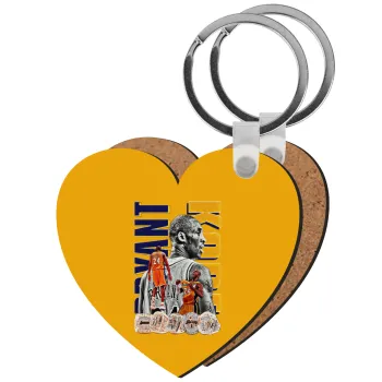 Kobe Bryant, Μπρελόκ Ξύλινο καρδιά MDF