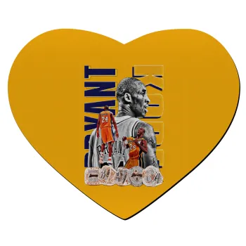 Kobe Bryant, Mousepad καρδιά 23x20cm
