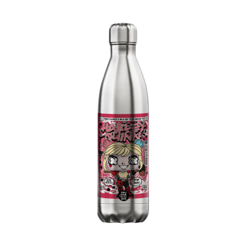 Harley Quinn (Χάρλεϊ Κουίν), Inox (Stainless steel) hot metal mug, double wall, 750ml