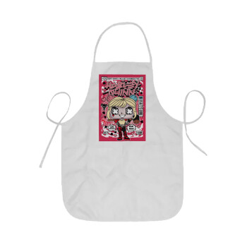 Harley Quinn (Χάρλεϊ Κουίν), Ποδιά Σεφ ολόσωμη κοντή  Παιδική (44x62cm)