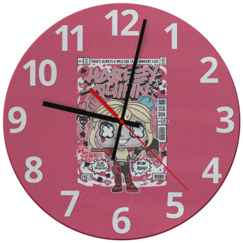 Harley Quinn (Χάρλεϊ Κουίν), Ρολόι τοίχου γυάλινο (30cm)