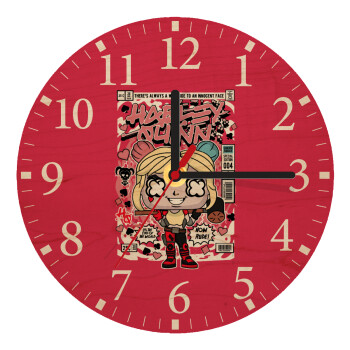 Harley Quinn (Χάρλεϊ Κουίν), Ρολόι τοίχου ξύλινο plywood (20cm)