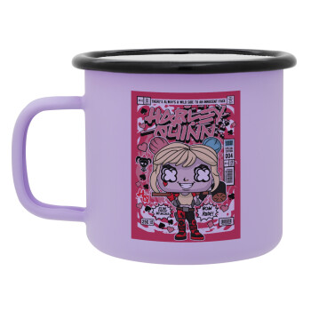 Harley Quinn (Χάρλεϊ Κουίν), Κούπα Μεταλλική εμαγιέ ΜΑΤ Light Pastel Purple 360ml
