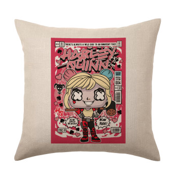 Harley Quinn (Χάρλεϊ Κουίν), Μαξιλάρι καναπέ ΛΙΝΟ 40x40cm περιέχεται το  γέμισμα