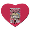 Mousepad heart 23x20cm