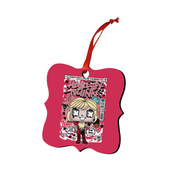 Harley Quinn (Χάρλεϊ Κουίν), Στολίδι Χριστουγεννιάτικο στολίδι polygon ξύλινο 7.5cm