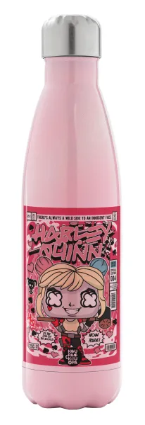 Harley Quinn (Χάρλεϊ Κουίν) — Metal mug thermos Pink Iridiscent (Stainless steel), double wall, 500ml