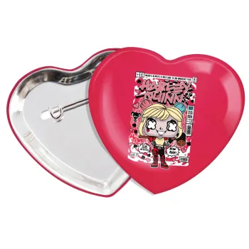 Harley Quinn (Χάρλεϊ Κουίν), Κονκάρδα παραμάνα καρδιά (57x52mm)