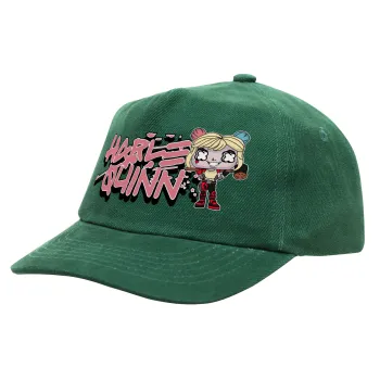 Harley Quinn (Χάρλεϊ Κουίν), Καπέλο παιδικό Baseball, 100% Βαμβακερό Drill, ΠΡΑΣΙΝΟ (ΒΑΜΒΑΚΕΡΟ, ΠΑΙΔΙΚΟ, ONE SIZE)