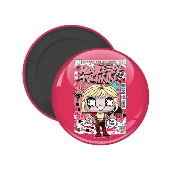 Harley Quinn (Χάρλεϊ Κουίν), Μαγνητάκι ψυγείου στρογγυλό διάστασης 5cm