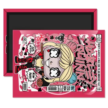 Harley Quinn (Χάρλεϊ Κουίν), Ορθογώνιο μαγνητάκι ψυγείου διάστασης 9x6cm