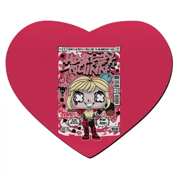 Harley Quinn (Χάρλεϊ Κουίν), Mousepad heart 23x20cm