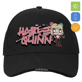 Harley Quinn (Χάρλεϊ Κουίν), Καπέλο Εργασίας & Δραστηριοτήτων με LED Φως - Ιδανικό για Νύχτα & Χαμηλό Φωτισμό (100% ΒΑΜΒΑΚΕΡΟ, ΕΝΗΛΙΚΩΝ, UNISEX)