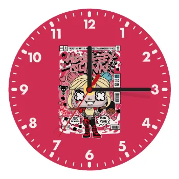 Harley Quinn (Χάρλεϊ Κουίν), Wooden wall clock (20cm)