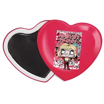 Harley Quinn (Χάρλεϊ Κουίν), Μαγνητάκι καρδιά (57x52mm)