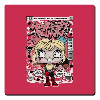 Harley Quinn (Χάρλεϊ Κουίν), Τετράγωνο μαγνητάκι ξύλινο 6x6cm