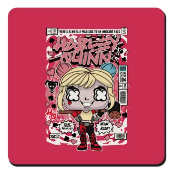 Harley Quinn (Χάρλεϊ Κουίν), Τετράγωνο μαγνητάκι ξύλινο 9x9cm