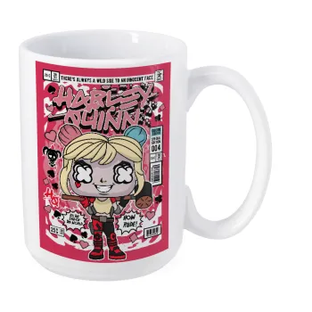 Harley Quinn (Χάρλεϊ Κουίν), Κούπα Mega, κεραμική, 450ml