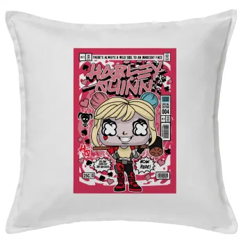 Harley Quinn (Χάρλεϊ Κουίν), Sofa cushion White 50x50cm includes filling