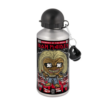 Iron maiden (eddie), Μεταλλικό παγούρι νερού, Ασημένιο, αλουμινίου 500ml
