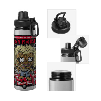 Iron maiden (eddie), Metallic water bottle with safety cap, 850ml aluminum