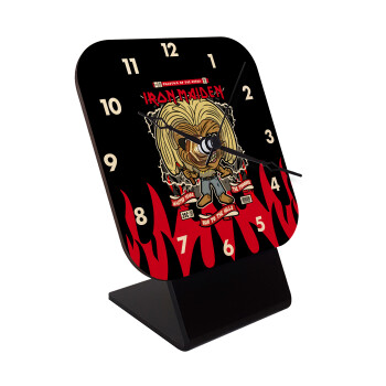 Iron maiden (eddie), Quartz Table clock in natural wood (10cm)