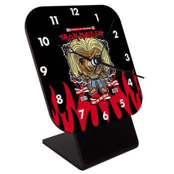 Iron maiden (eddie), Quartz Wooden table clock with hands (10cm)