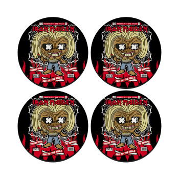 Iron maiden (eddie), ΣΕΤ 4 Σουβέρ ξύλινα στρογγυλά (9cm)