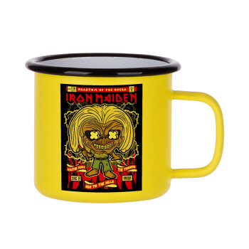 Iron maiden (eddie), Metallic enamel MATT Yellow cup 360ml
