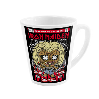 Iron maiden (eddie), Κούπα κωνική Latte Λευκή, κεραμική, 300ml