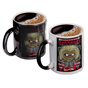 Iron maiden (eddie), Κούπα Μαγική, κεραμική, 330ml που αλλάζει χρώμα με το ζεστό ρόφημα