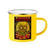 Yellow Enamel Metallic Cup 360ml