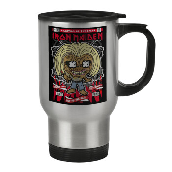 Iron maiden (eddie), Stainless steel travel mug with lid, double wall 450ml