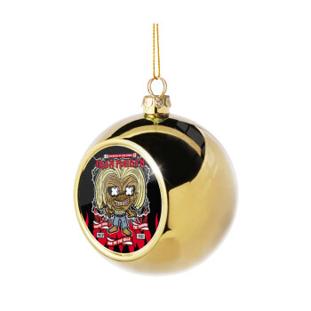 Iron maiden (eddie), Golden Christmas tree ball ornament 8cm