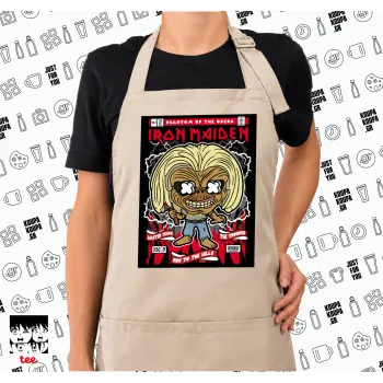 Iron maiden (eddie), Ποδιά μακριά Σεφ ολόσωμη με τσέπες SAND (ΕΝΗΛΙΚΩΝ)