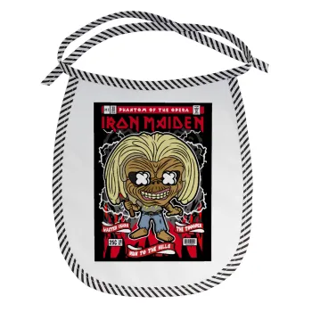 Iron maiden (eddie), Σαλιάρα μωρού αλέκιαστη με κορδόνι Μαύρη