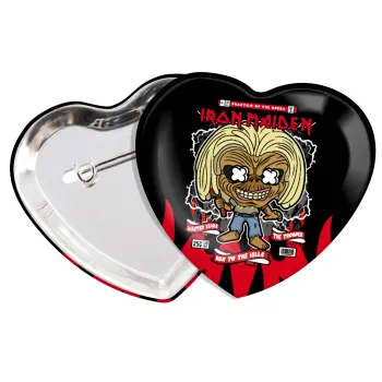 Iron maiden (eddie), Κονκάρδα παραμάνα καρδιά (57x52mm)