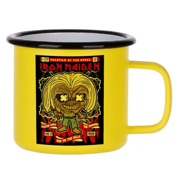 Iron maiden (eddie), Metallic enamel MATT Yellow cup 360ml