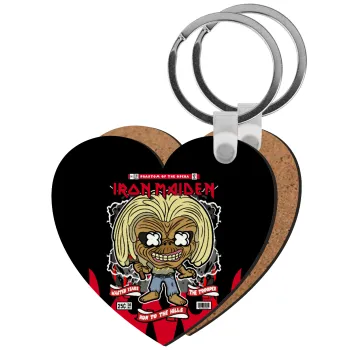 Iron maiden (eddie), Μπρελόκ Ξύλινο καρδιά MDF