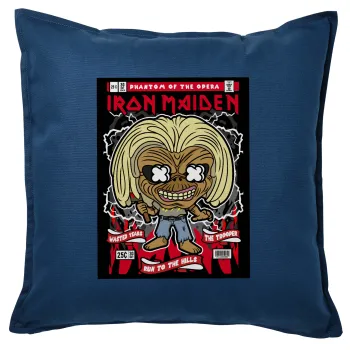 Iron maiden (eddie), Sofa cushion Blue 50x50cm includes filling