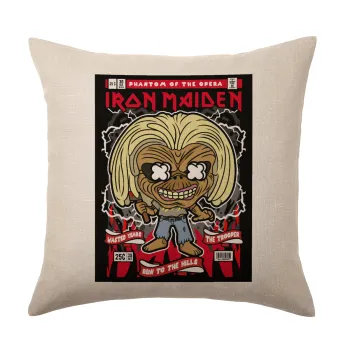 Iron maiden (eddie), Μαξιλάρι καναπέ ΛΙΝΟ 40x40cm περιέχεται το  γέμισμα