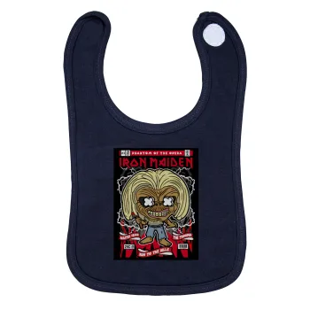Iron maiden (eddie), Σαλιάρα με Σκρατς 100% Organic Cotton Μπλε (0-18 months)