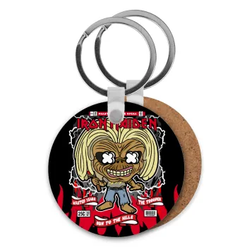 Iron maiden (eddie), Μπρελόκ Ξύλινο στρογγυλό MDF Φ5cm